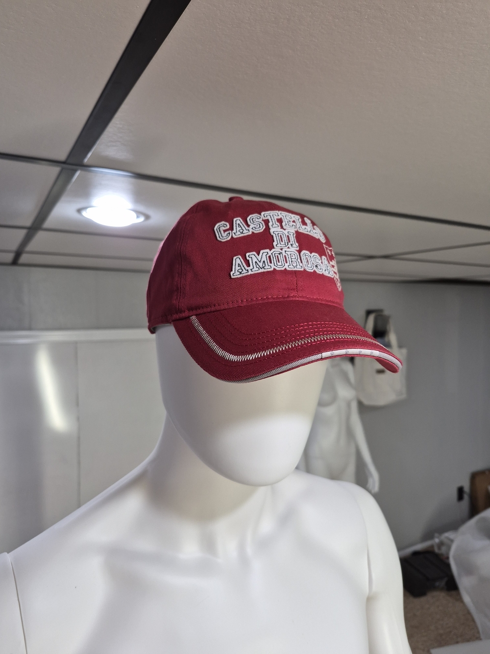 Castello di Amorosa Napa Valley Vintage Baseball Cap Hat Red Adjustable New